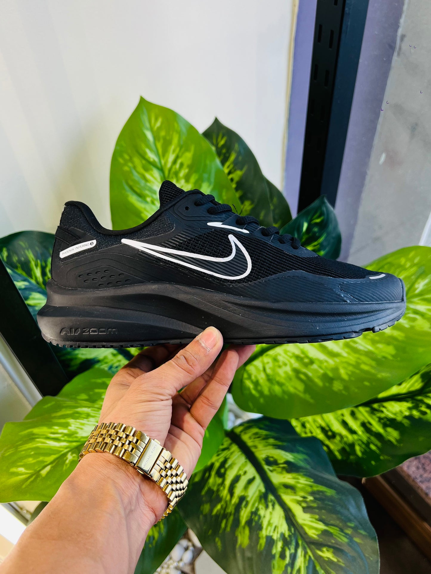 Shoes nike air zoom running black sliver graphics
