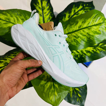 Shoes asics light green fluorescent green