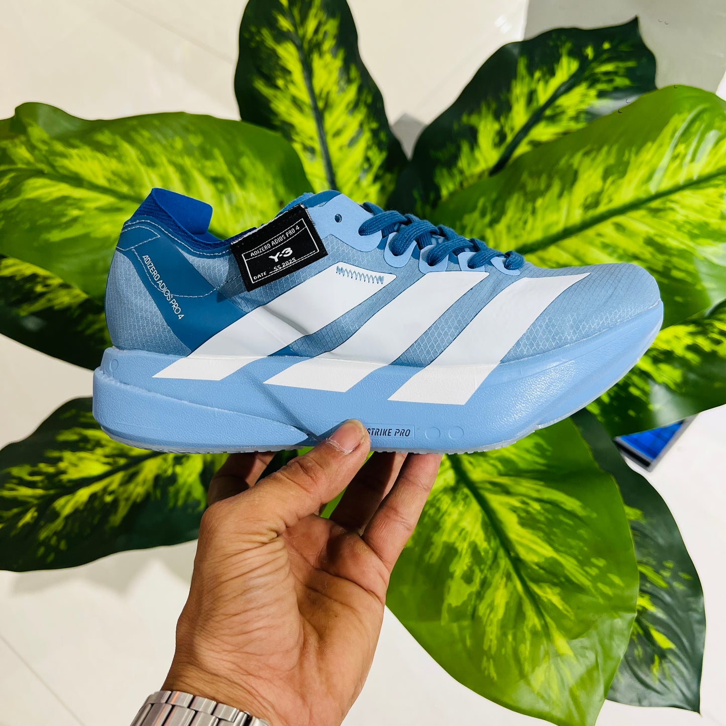 Shoes adidas blue running sports