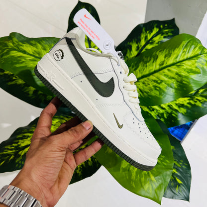 Shoes nike airforce 1 cream olive swoosh