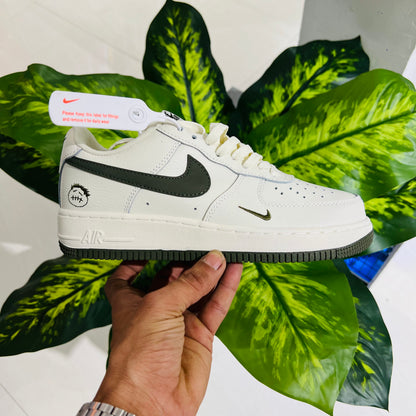 Shoes nike airforce 1 cream olive swoosh