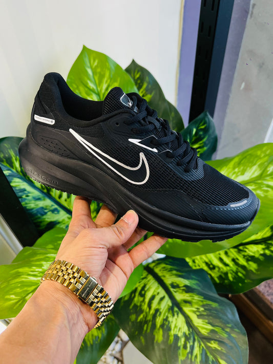 Shoes nike air zoom running black sliver graphics