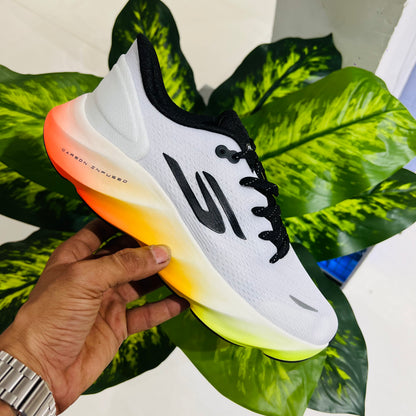 Shoes skecher white multi colour sole