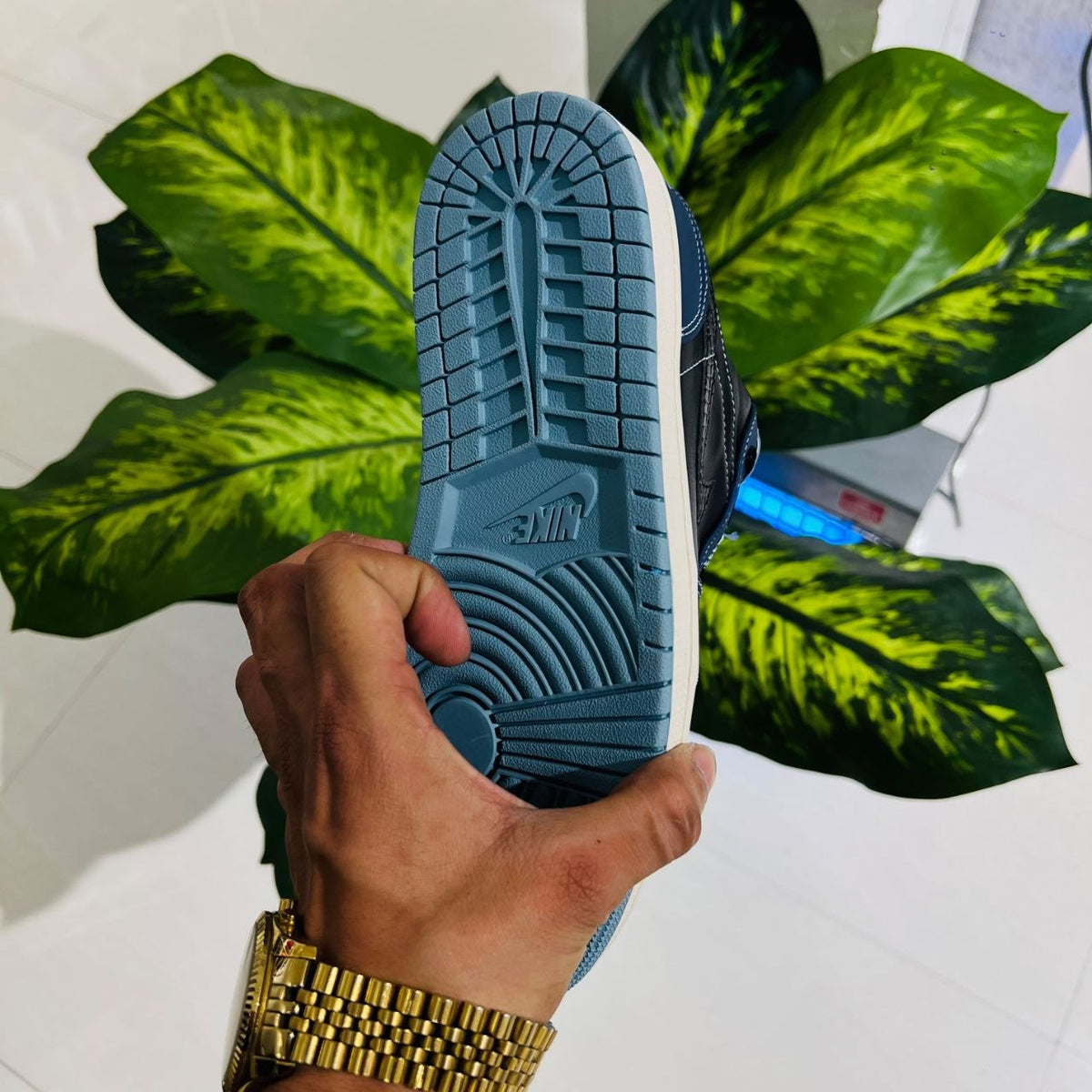 Shoes nike air jordan 1 low blue black