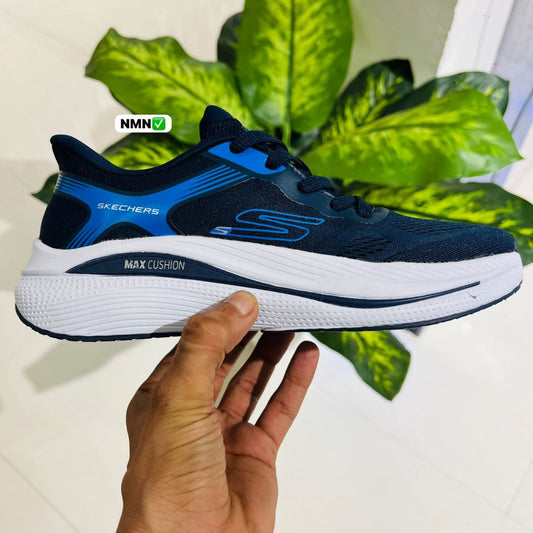Shoes skechers run blue white