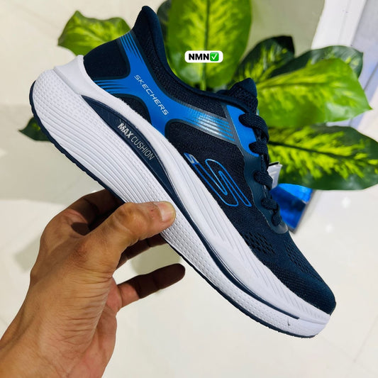 Shoes skechers run blue white