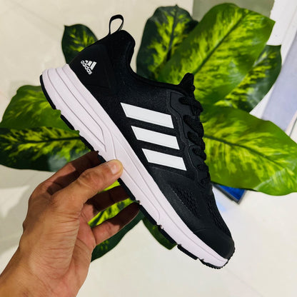 Shoes adidas running black white