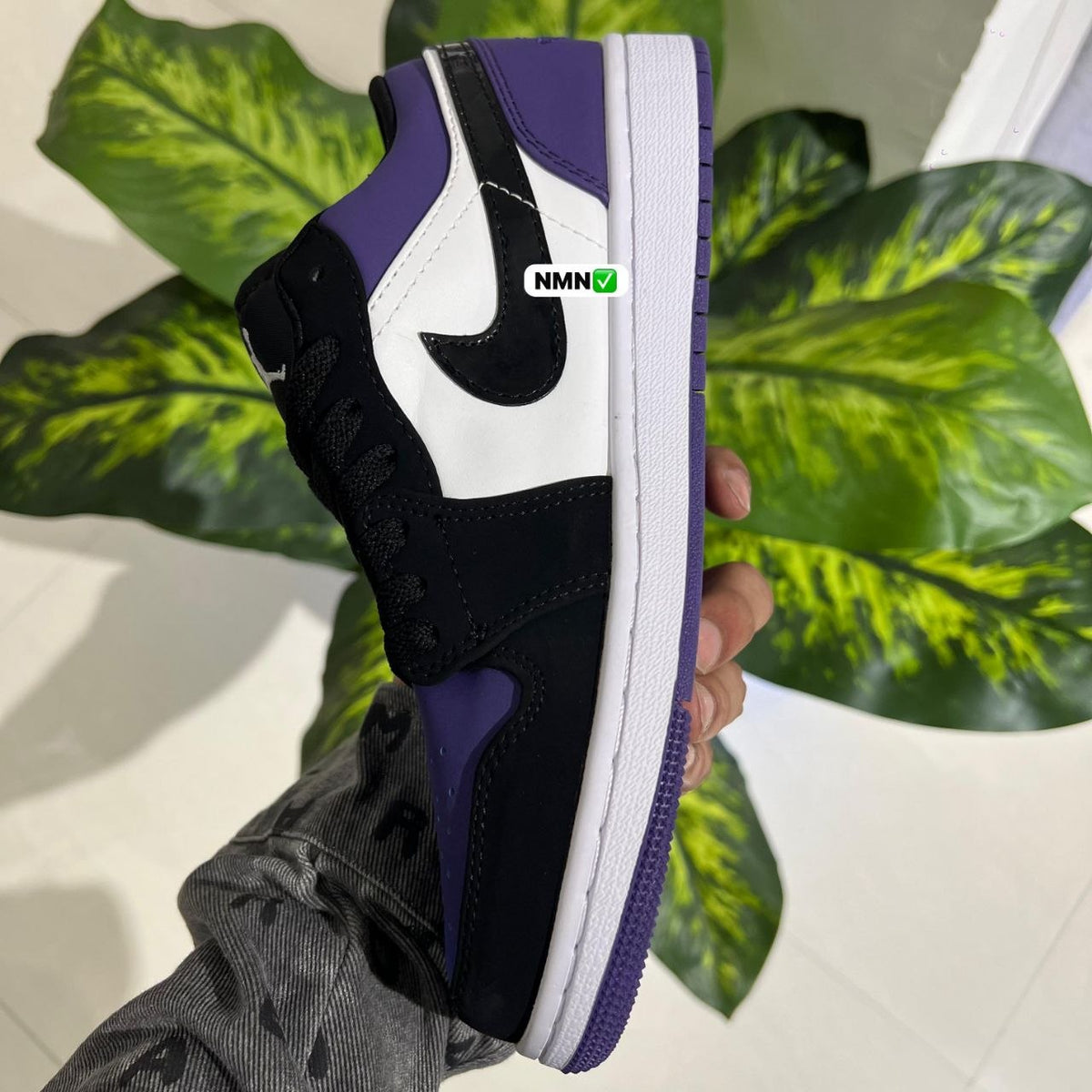 Shoes nike air jordan 1 low purple