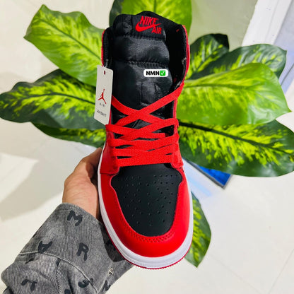 Shoes nike air jordan 1 high red black