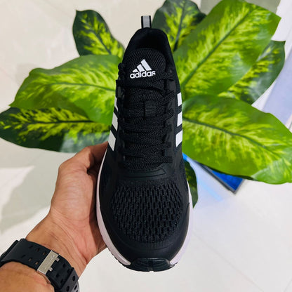 Shoes adidas running black white
