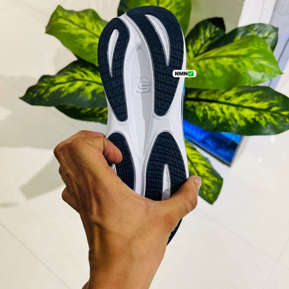 Shoes skechers run blue white