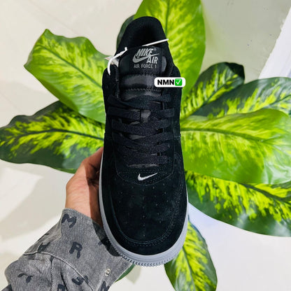 Shoes nike airforce 1 suede leather black grey