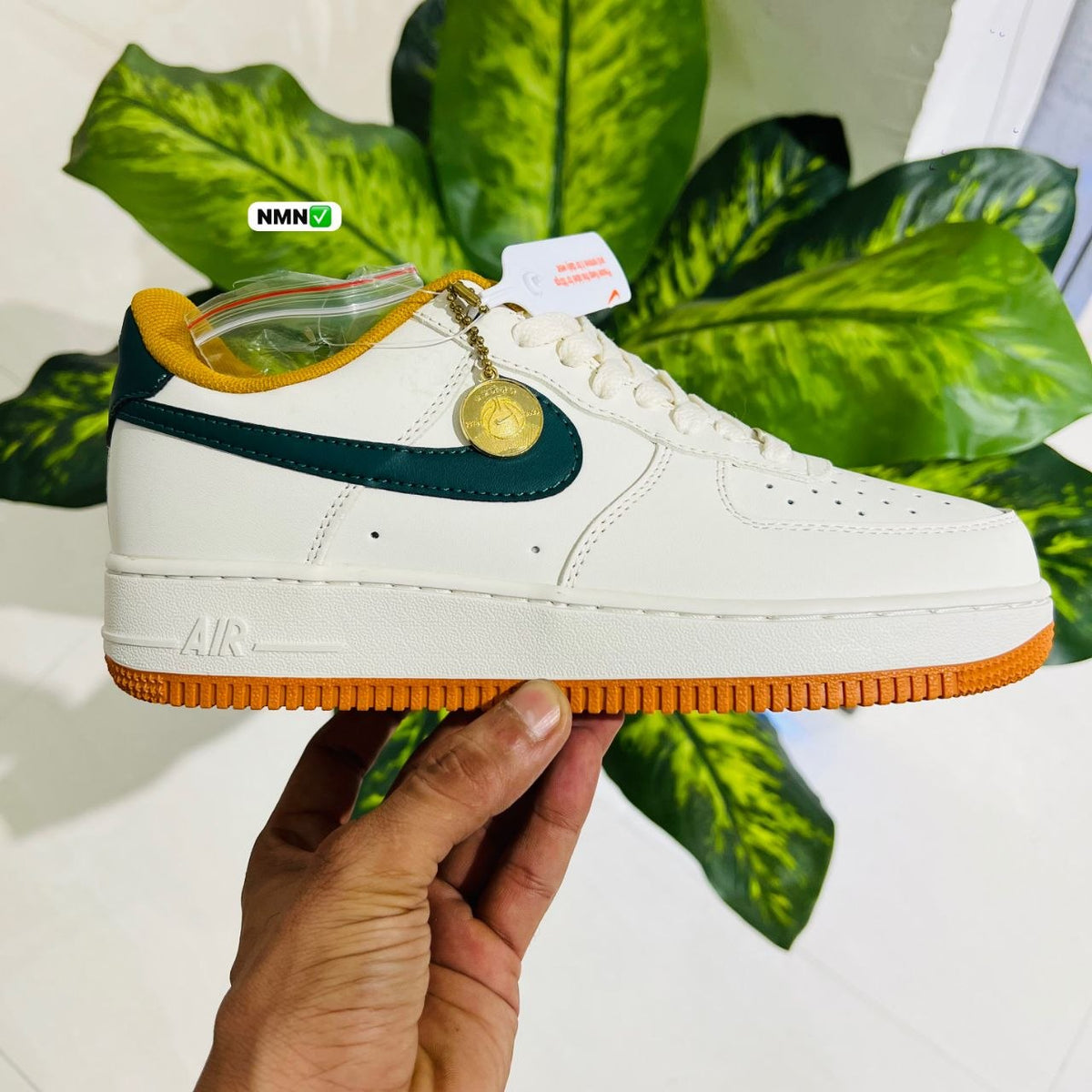 Shoes airforce 1 british white green