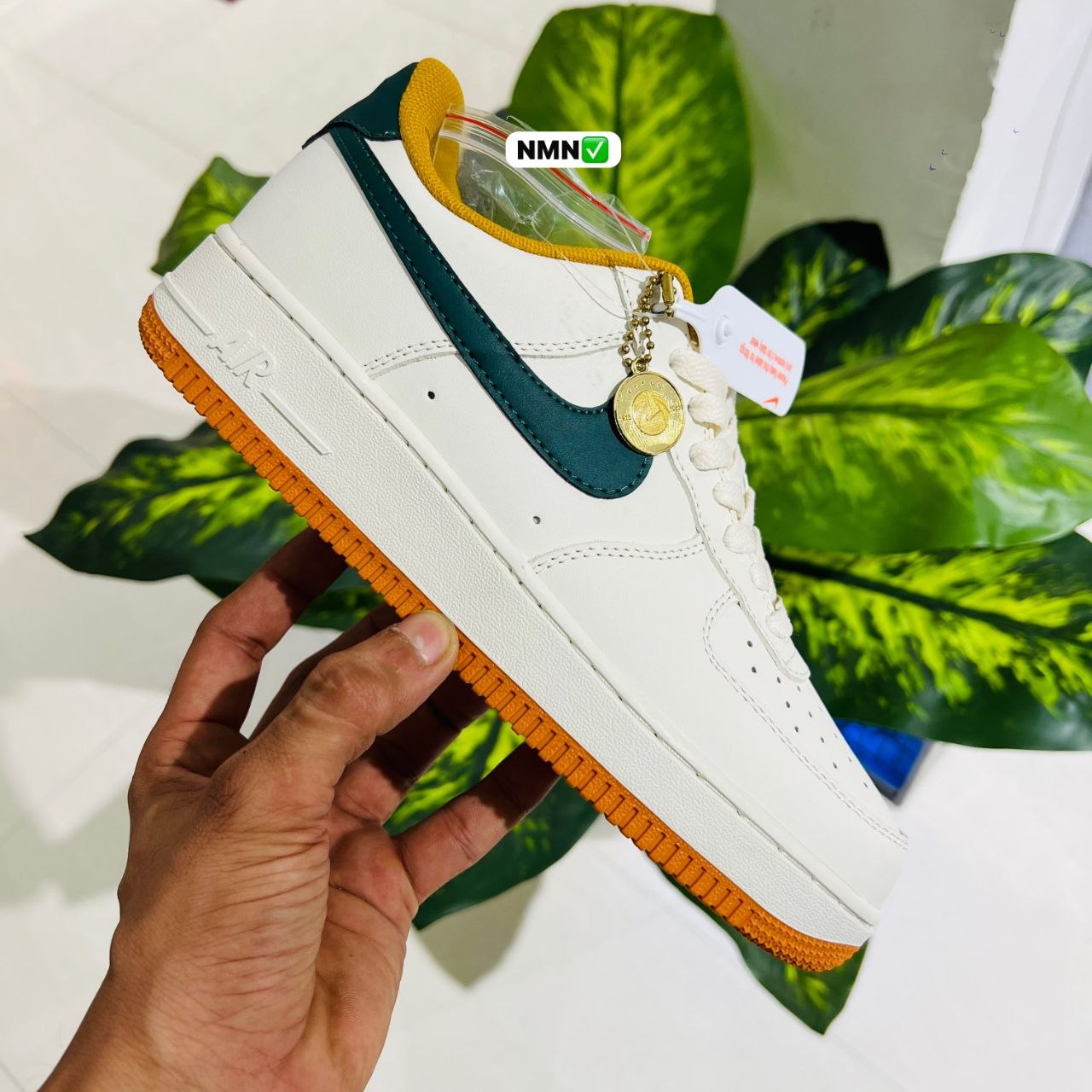 Shoes airforce 1 british white green