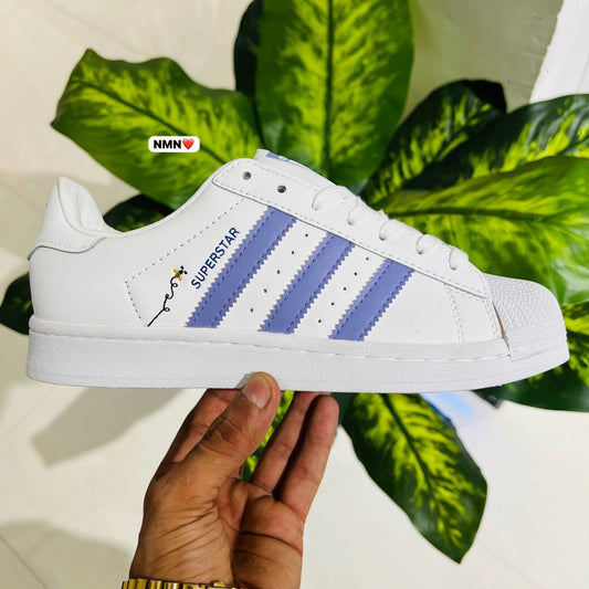 Shoes Adidas superstar white purple