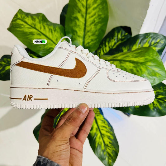 Shoes nike airforce 1 british white brown