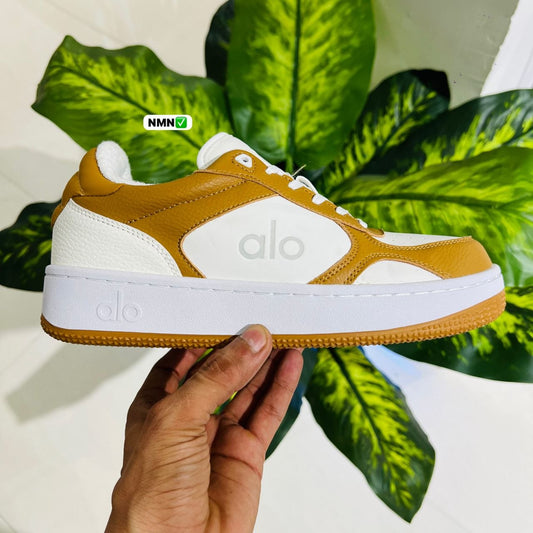 Shoes alo brown white