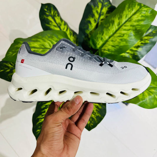 Shoes on cloud grey british white