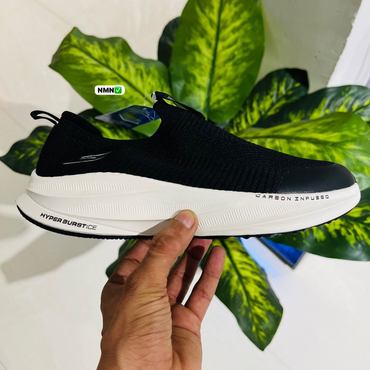 Shoes skechers hyper brustice carbon infused black white