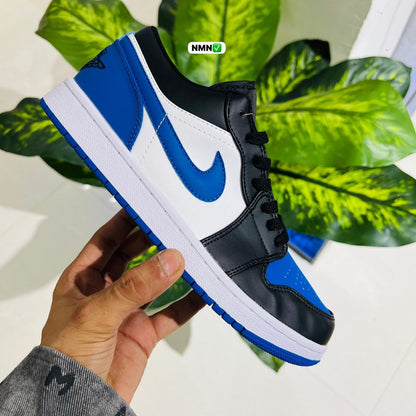 Shoes nike air jordan 1 low blue black white
