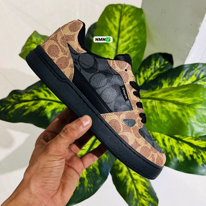 Shoes coach trainer sneaker brown black