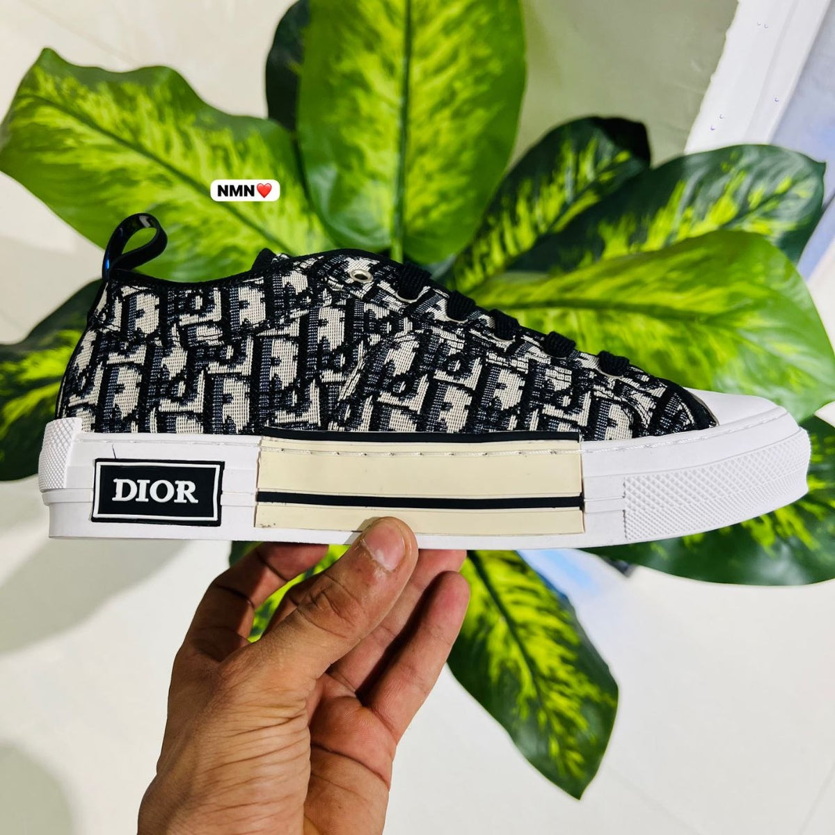 Shoes Dior low milange black grey