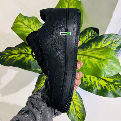 Shoes nike airforce 1 black love you forever x drake