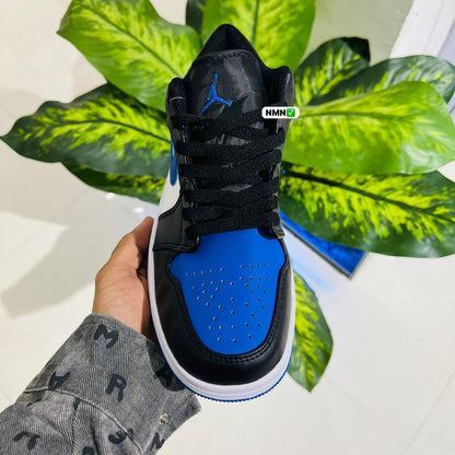 Shoes nike air jordan 1 low blue black white