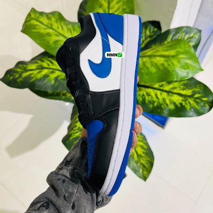 Shoes nike air jordan 1 low blue black white