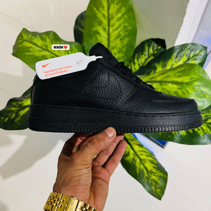 Shoes Nike airforce 1 love you forever drake black