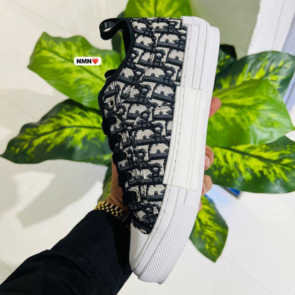 Shoes Dior low milange black grey