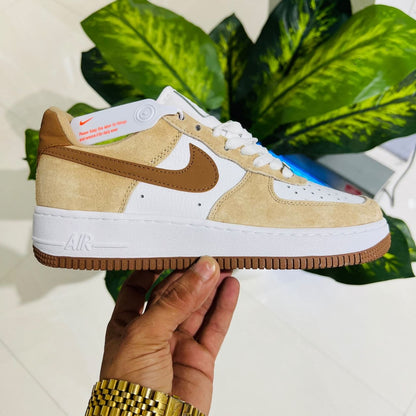 Shoes nike airforce 1 low cream brown