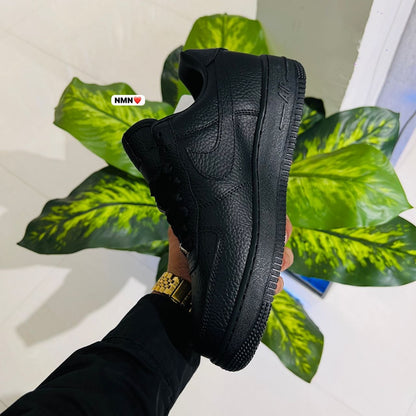 Shoes Nike airforce 1 love you forever drake black