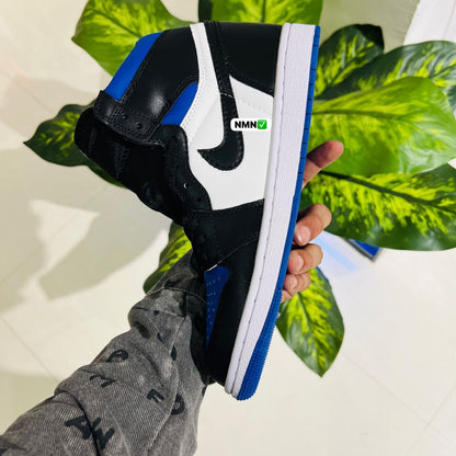 Shoes nike air jordan 1 high black blue