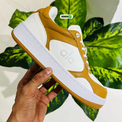 Shoes alo brown white