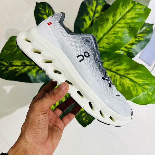 Shoes on cloud grey british white