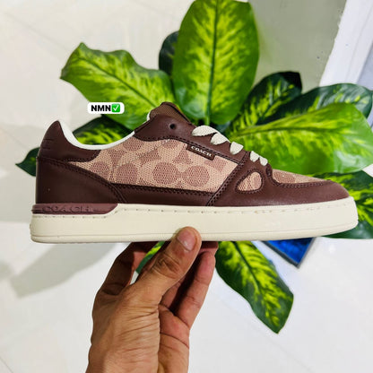 Shoes coach trainer sneaker brown