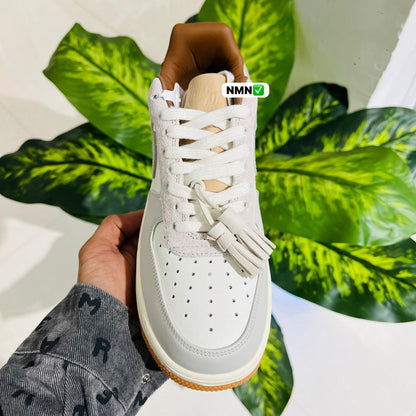 Shoes nike airforce 1 british white grey