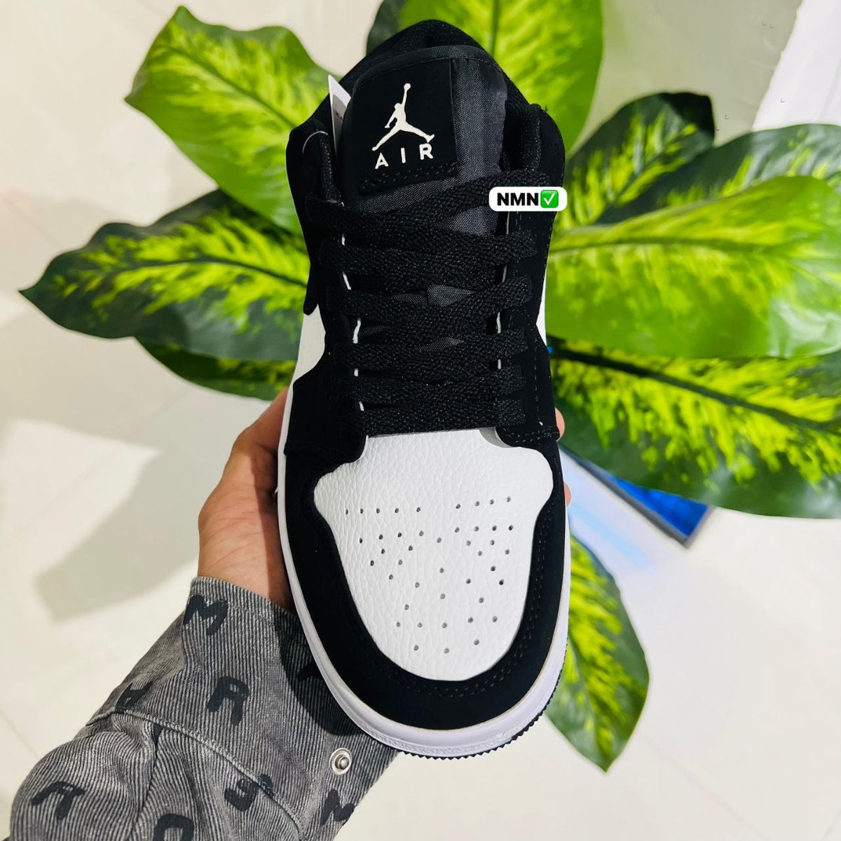Shoes nike air jordan 1 low black white panda