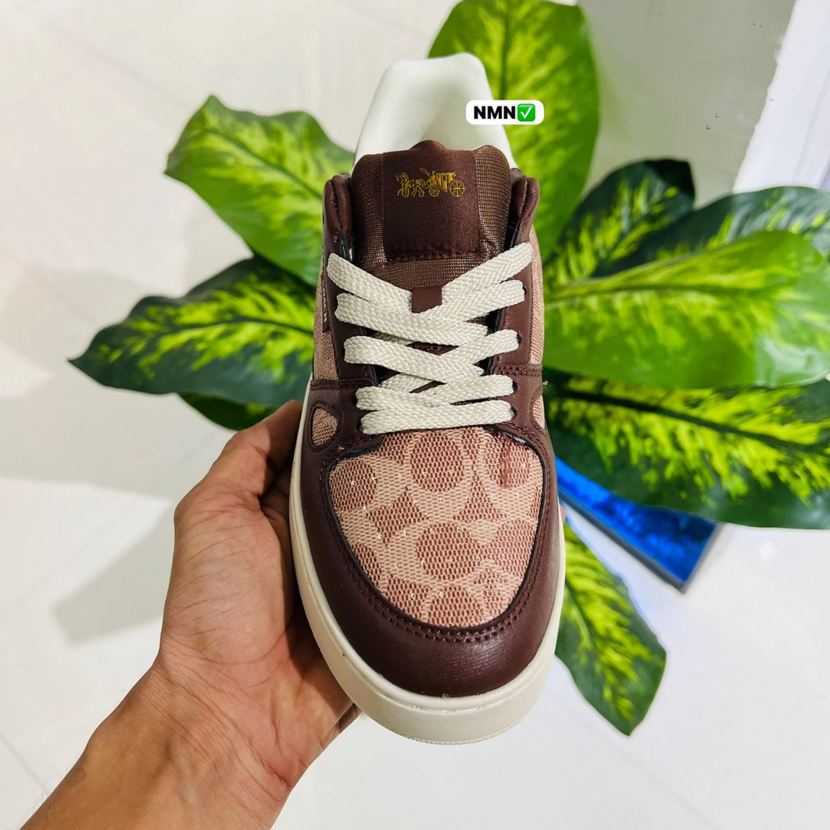 Shoes coach trainer sneaker brown