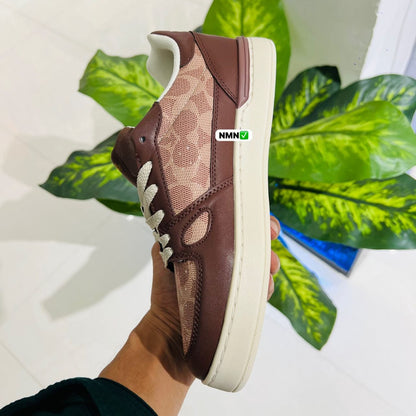 Shoes coach trainer sneaker brown