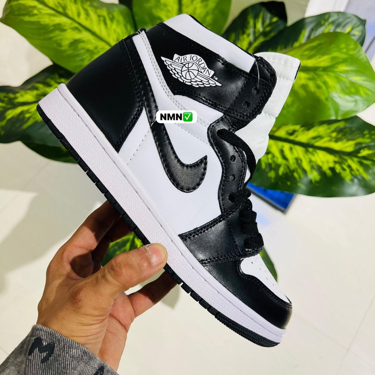 Shoes nike air jordan 1 high black white panda