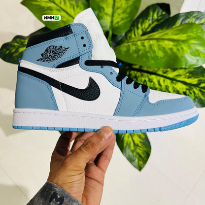 Shoes nike air jordan 1 high blue white