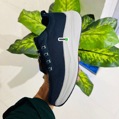 Shoes skechers maxcushion blue white