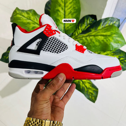 Shoes Nike air jordan retro 4 white red