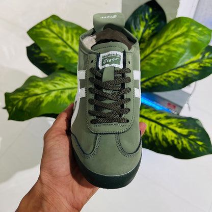 Shoes asics tiger onitsuka mexico green british white