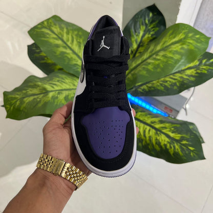 Shoes nike air jordan 1 low purple black