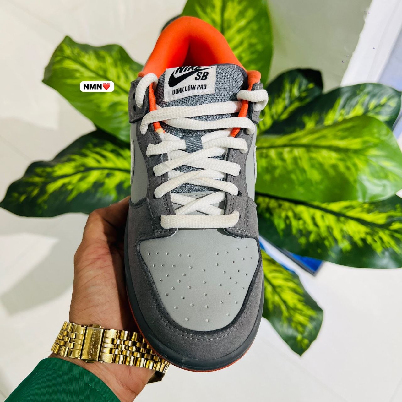 Shoes Nike sb dunk grey orange