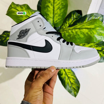 Shoes nike air jordan 1 mid grey white