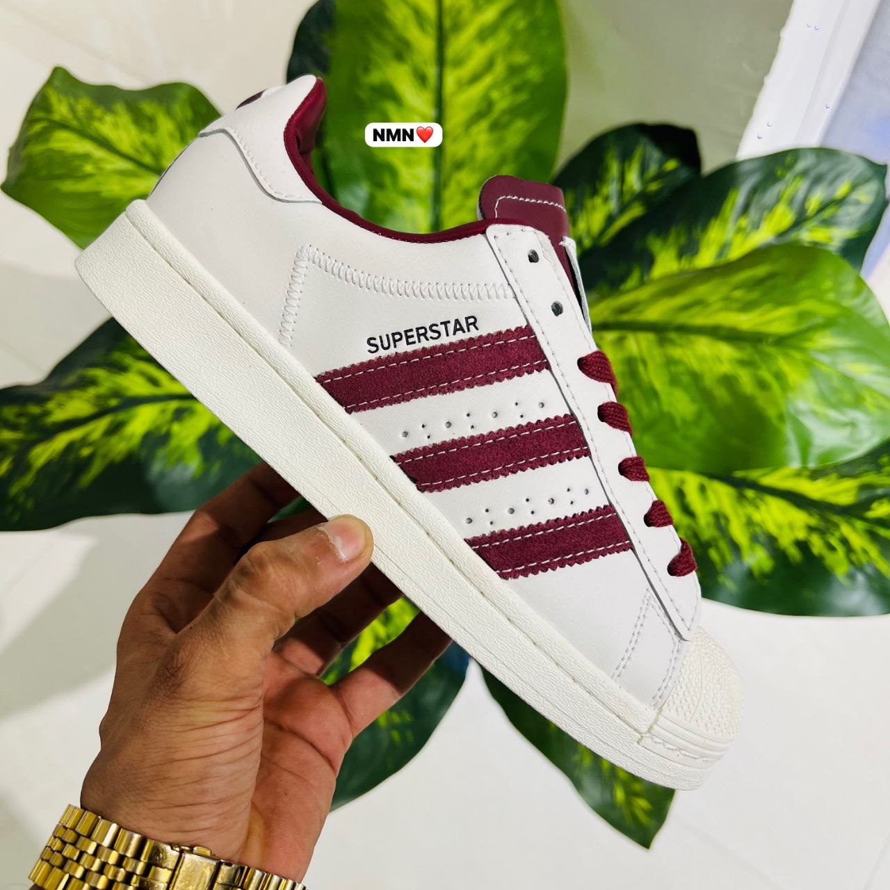 Shoes Adidas superstar cream wine